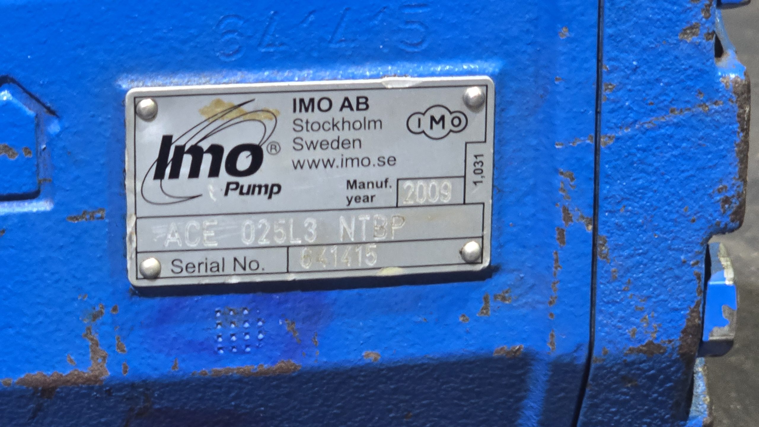 IMO ACE 025L3 NTBP Triple Screw Pump - Image 4
